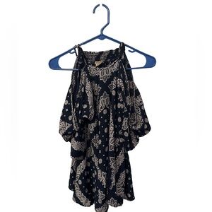 Anama Black and Cream Blouse